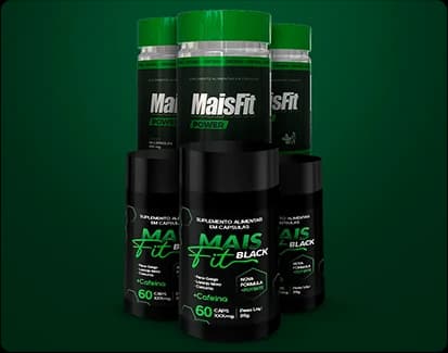 Combo 3 potes Mais Fit Power + 3 potes Mais Fit Black