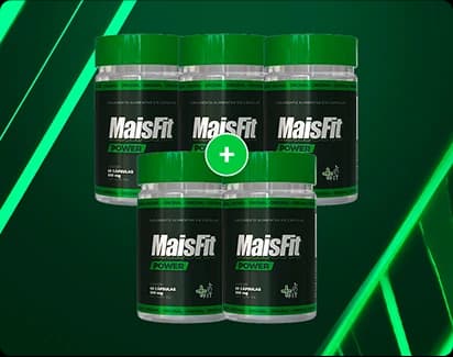 Compre 3, leve 5 - Mais Fit Power - Brinde Massageador Portátil 