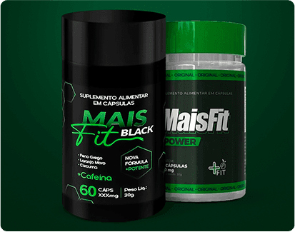 Combo 1 pote Mais Fit Power + 1 pote Mais Fit Black